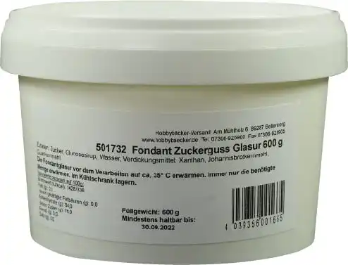 Fondant Hobbybäcker – Flüssige Glasur 600 g