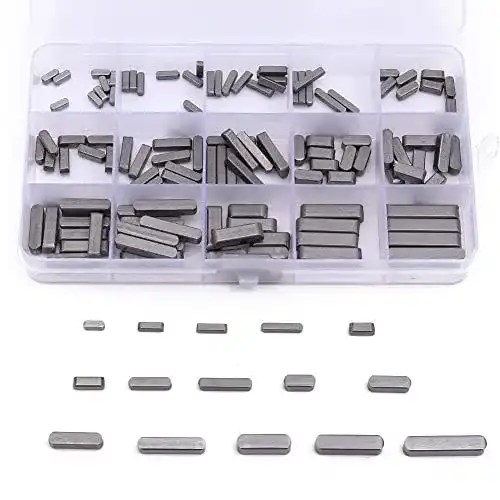 Motor Shaft Keys Set KATSU Tools 140-teilig mit runden Enden