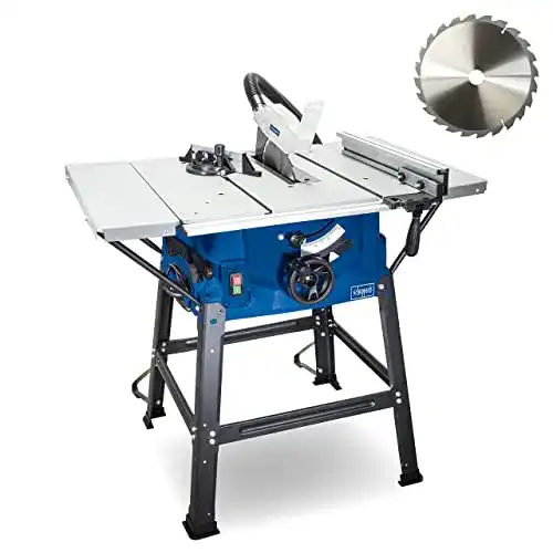 Scheppach Tischkreissäge HS100S 2000W, 250mm Sägeblatt, 85mm Schnitthöhe