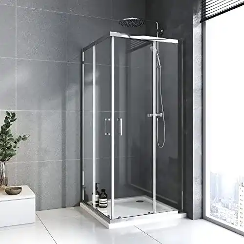 Duschabtrennung BD-Baode Duschkabine 80×80 cm mit Eckeinstieg