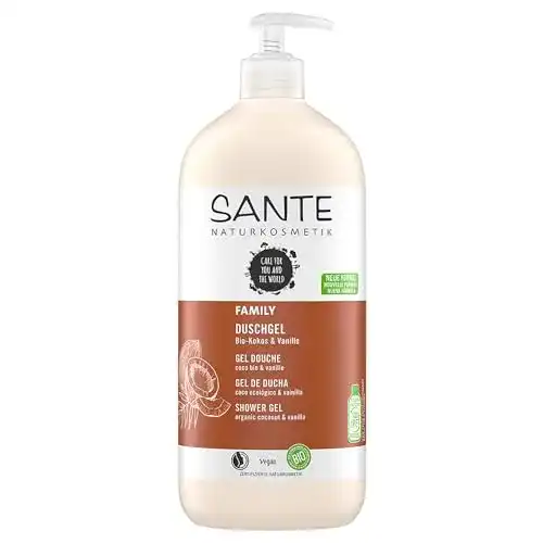 Duschgel für Damen von Sante Naturkosmetik mit Bio-Kokosnuss und Aloe Vera
