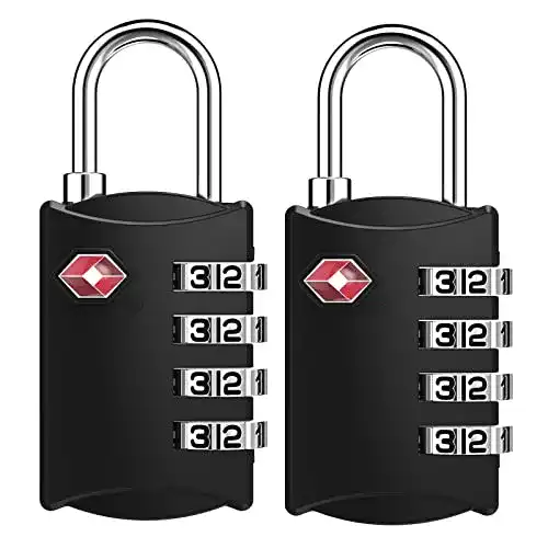 ZHEGE TSA Kofferschloss mit 4-stelligem Zahlenschloss