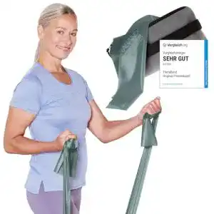 TheraBand Artzt Fitnessband 2,50m mit Türanker und Tasche – Widerstand 2,1kg