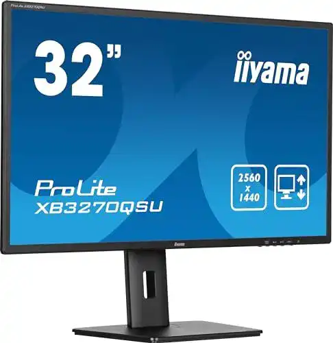 Iiyama Prolite XB3270QSU-B1 32 Zoll WQHD Monitor mit IPS-Panel