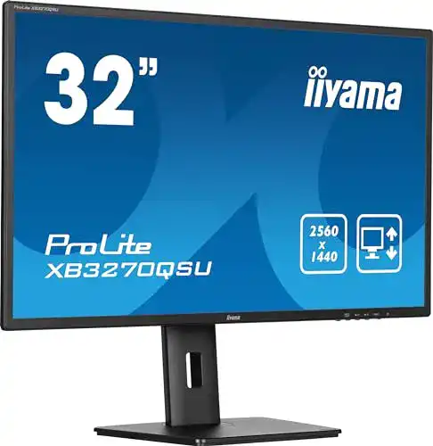 Iiyama Prolite XB3270QSU-B1 32 Zoll WQHD Monitor mit IPS-Panel