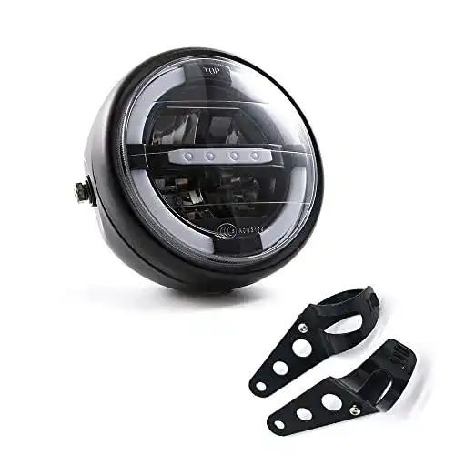 7-Zoll LED Scheinwerfer für Motorräder mit Tagfahrlicht