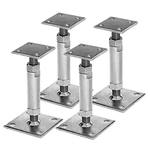 Pfostenträger Ts Exclusiv 4x GAH mit 2 Platten verzinkt und höhenverstellbar