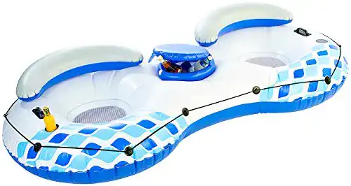 Badeinsel infactory Schwimmring für zwei Personen