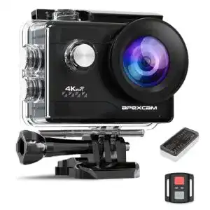 Apexcam 4K Action Kamera mit 20MP und WiFi für Unterwasseraufnahmen