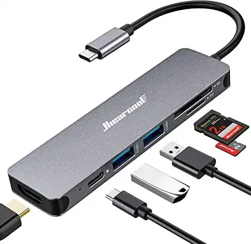 USB-C Hub Hiearcool, Multi-Port Adapter für Laptops und Geräte