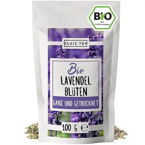 Getrocknete Lavendelblüten Kluiz Bio 100 Gramm aus kontrolliertem Anbau