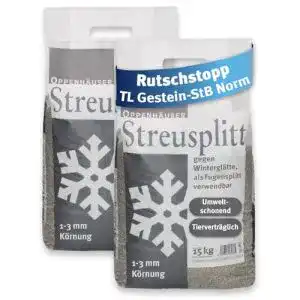 Streusplitt Oppenhäuser Diabas 30 kg 1-3 mm für rutschhemmende Sicherheit