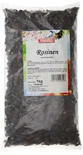 Panto Wildvogelfutter Rosinen 1 kg energiereiches Futter für Vögel