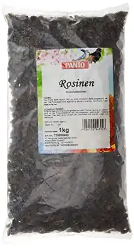 Panto Wildvogelfutter Rosinen 1 kg energiereiches Futter für Vögel