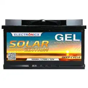 AGM-Batterie 100Ah Electronicx Gel Solarbatterie 12V