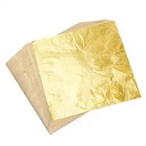 Blattgold Kuuqa 100 Blatt Imitation für Kunstprojekte und Handwerk