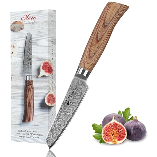 Wakoli Damastmesser EDIB Pro Premium Mukimono Officemesser
