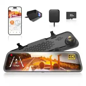 Rückspiegel-Dashcam Wolfbox G840S 12 Zoll 4K mit IPS-Touchscreen