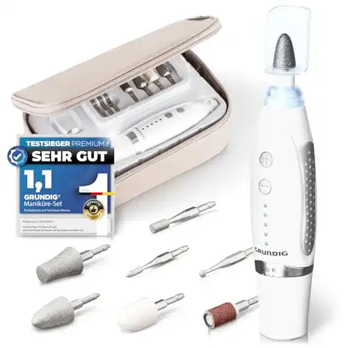Elektrisches Maniküre-Set von Grundig mit Saphir Zubehör