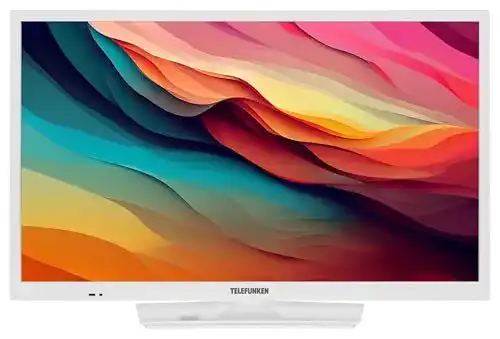 Telefunken 24 Zoll Fernseher XH24O550M-W in Weiß – HD-Ready