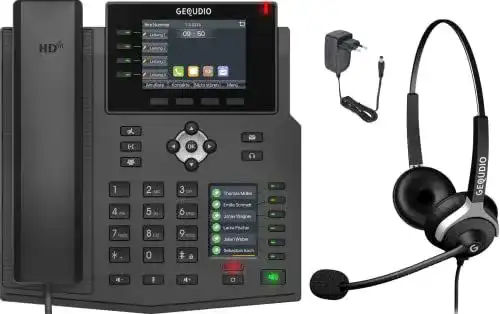 Telefonanlage Gequido IP Telefon GX5+ Set mit Netzteil