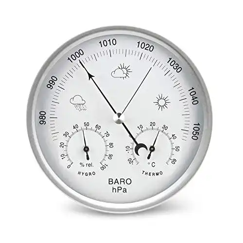 Barometer Amtast Zifferblatt Wetterstation analog 3 in 1