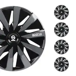 Radkappen Sparco SPC1691BKGR Lazio 16 Zoll Radzierblenden