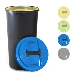 Altpapiertonne Kuefa BSC LA, 60L Mülleimer und Müllsackständer