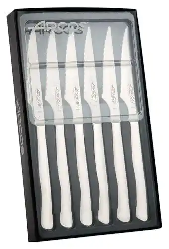 Arcos Table Steakmesser Set mit 6 Edelstahl Messern