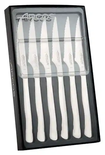 Arcos Table Steakmesser Set mit 6 Edelstahl Messern