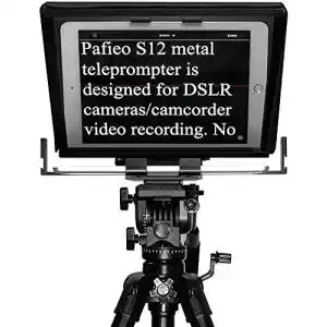 Pafieo Teleprompter 13 Zoll S12 für DSLR mit Fernbedienung
