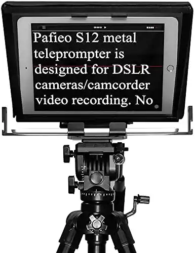 Pafieo Teleprompter 13 Zoll S12 für DSLR mit Fernbedienung