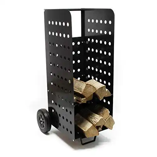 Kaminholzwagen Wiltec XL 53 x 36 x 106 cm für 100 kg Holz