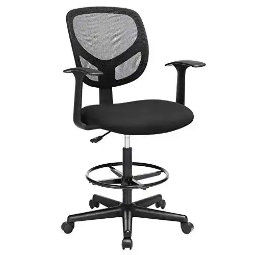 Bürostuhl ohne Armlehne von Songmics – Ergonomischer Arbeitsstuhl