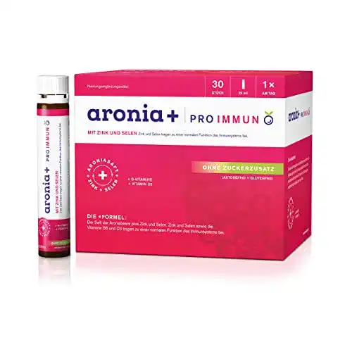 Aronia+ Pro Immun Trinkampullen für das Immunsystem, 30 Stück