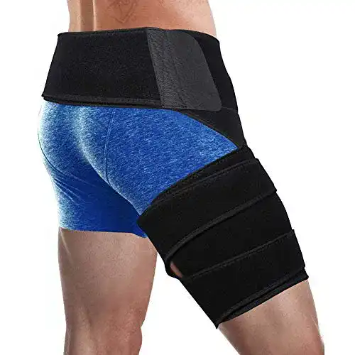 Oberschenkelbandage Yosoo aus Neopren, einstellbar für optimale Unterstützung