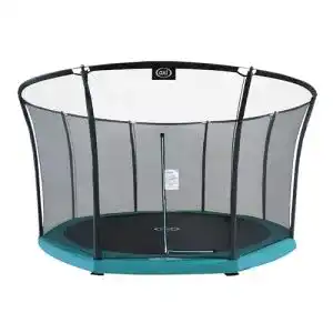 Bodentrampolin AXI Denver rund mit Sicherheitsnetz Ø 366 cm