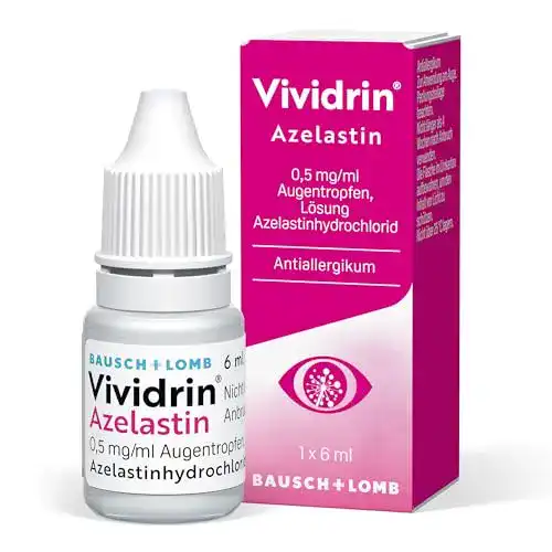 Vividrin Azelastin Augentropfen 0,5 mg/ml für Allergien
