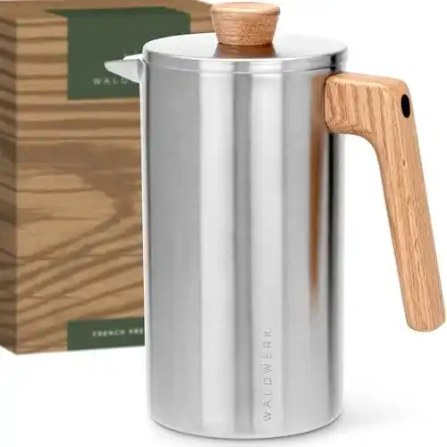 French Press Waldwerk 1L – Kaffeebereiter aus Edelstahl
