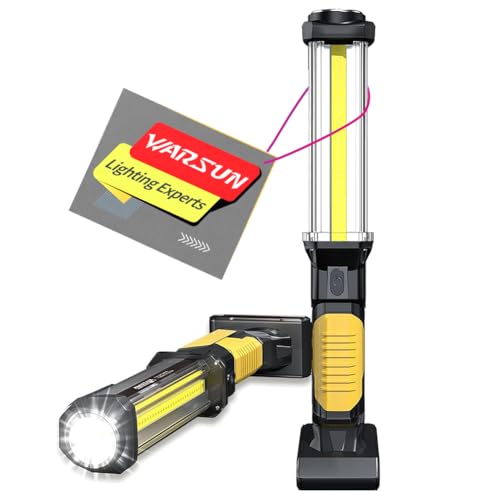 Werkstattlampe Warsun LED Arbeitsleuchte wiederaufladbar 1500 Lumen