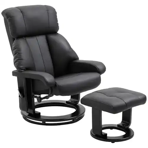 Massagesessel von HOMCOM mit Liegefunktion und Vibrationsmassage
