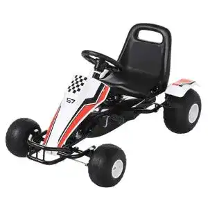 Tretauto HOMCOM Go Kart für Kinder mit Pedalbremsen