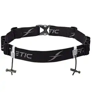 Startnummernband Fitletic Race II mit Gelschlaufen in Schwarz/Grau