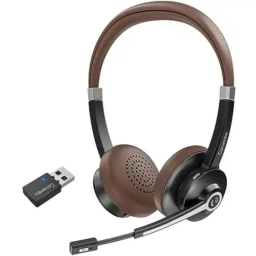 Conambo Bluetooth Headset für Büro mit Mikrofon und langer Akkulaufzeit