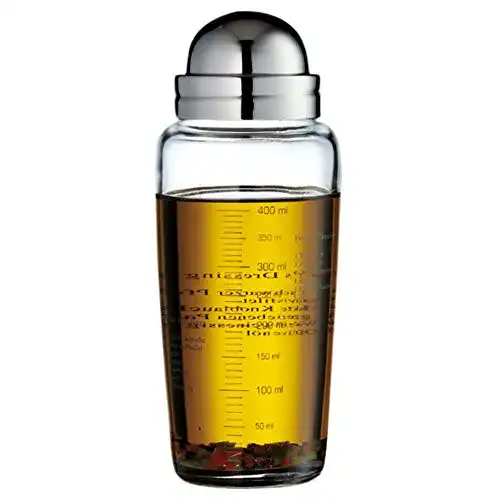 WMF Dressing-Shaker 400ml aus Glas mit Rezepten und Edelstahl