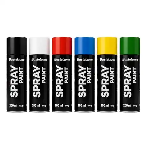 Lackspray Südor Sprayfarben-Set mit 6 Farben à 200 ml
