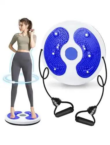 Fitness Drehscheibe Kikuo Twist Waist Disc Board mit Kordelzug