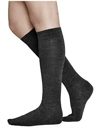 Kniestrümpfe für Damen aus 80% Merinowolle, warme lange Socken