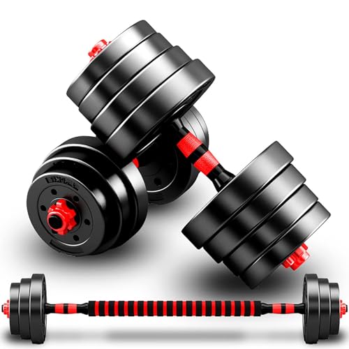 Verstellbare Kurzhanteln Set in Schwarz 2er Set für Krafttraining