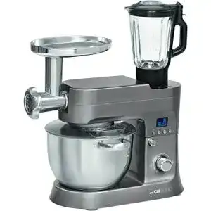 Clatronic Küchenmaschine mit Knetfunktion, Fleischwolf und Mixer